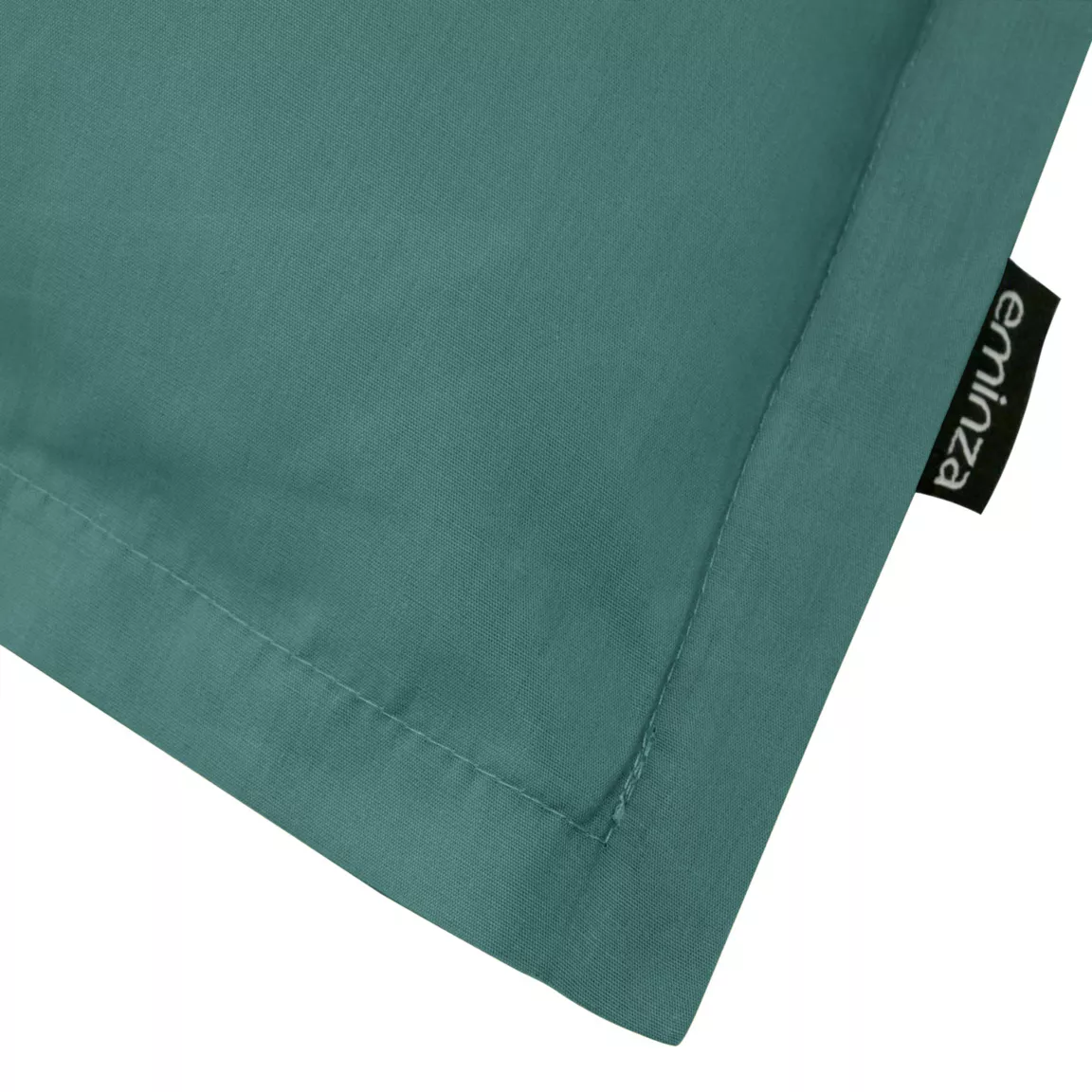Taie d'oreiller rectangulaire percale de coton (50 x 70 cm) Cali Bleu canard