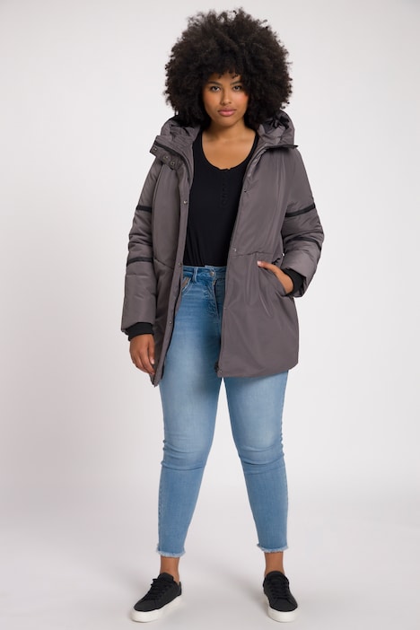 Funktionsjacke, wasserabweisend, Kapuze, Windfang