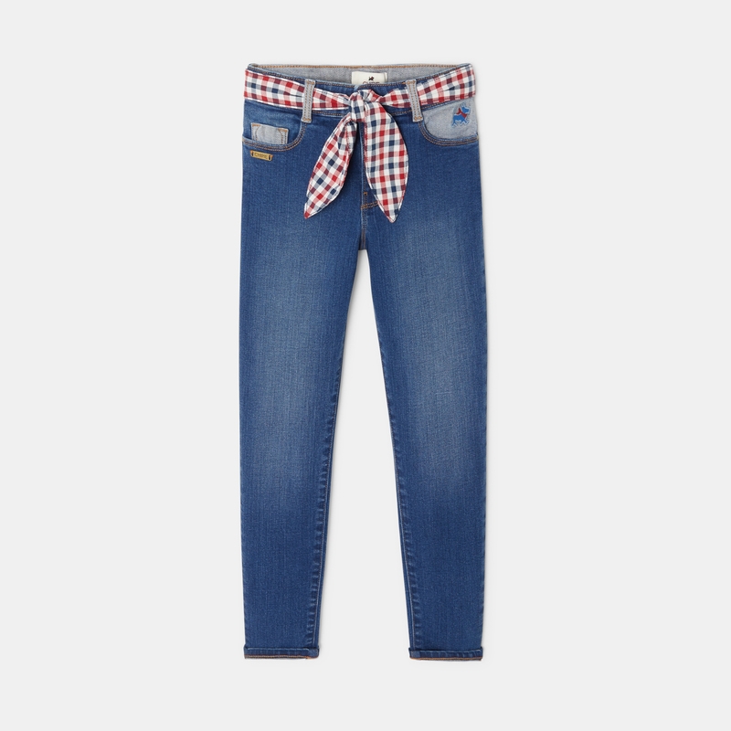 Jean slim ceinture amovible