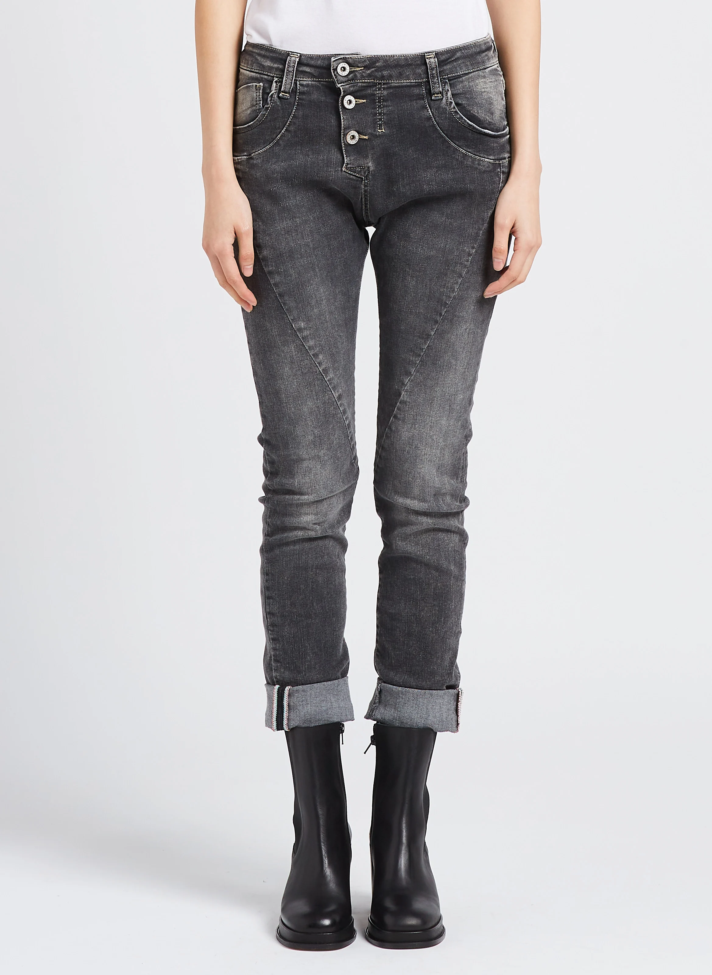 Jean baggy en coton| Noir