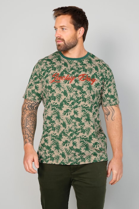 John F. Gee T-Shirt, Halbarm, Alloverprint, bis 72/74