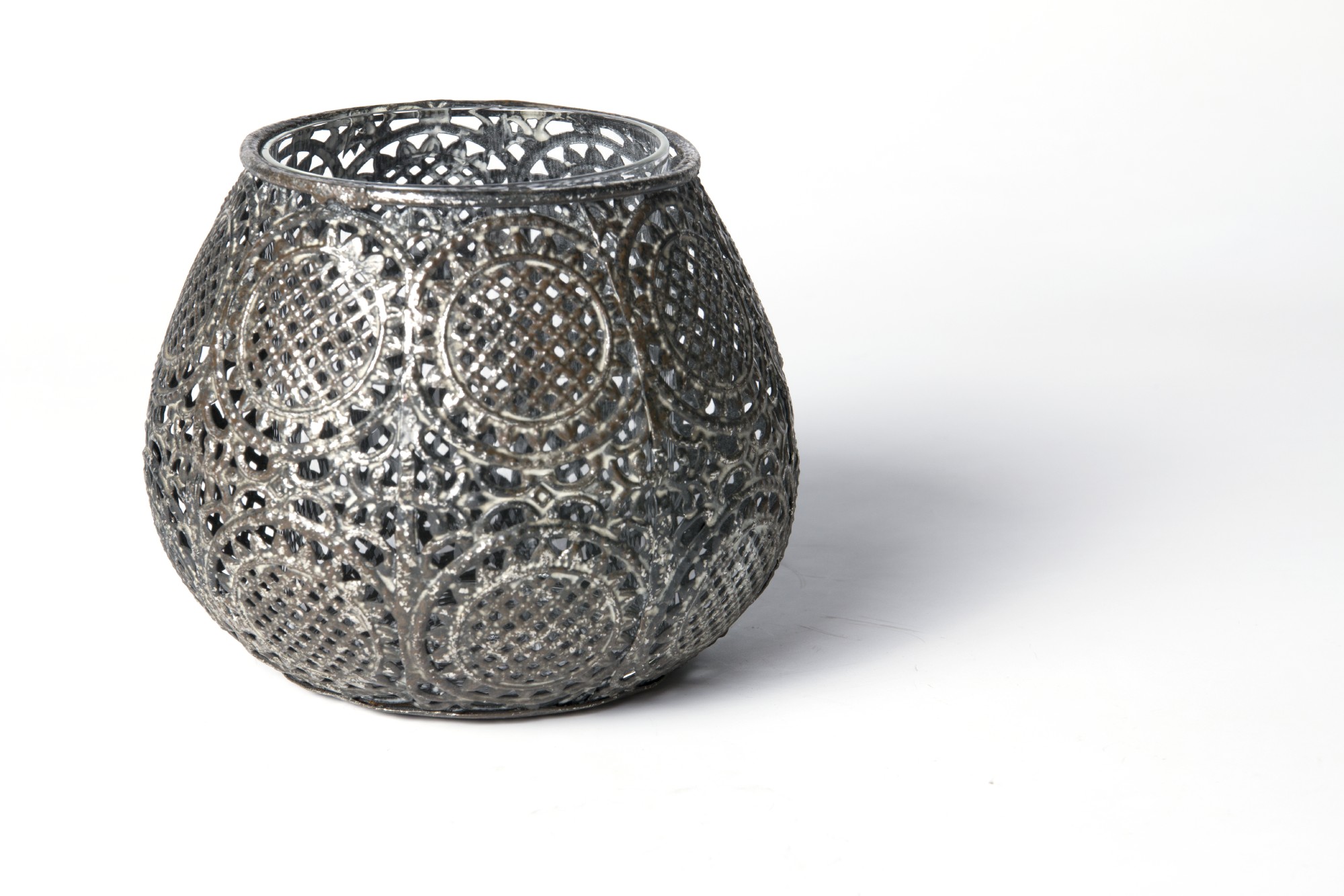Windlicht 'Hobart' L, Ø 12 cm, H 10 cm von fischer's lagerhaus