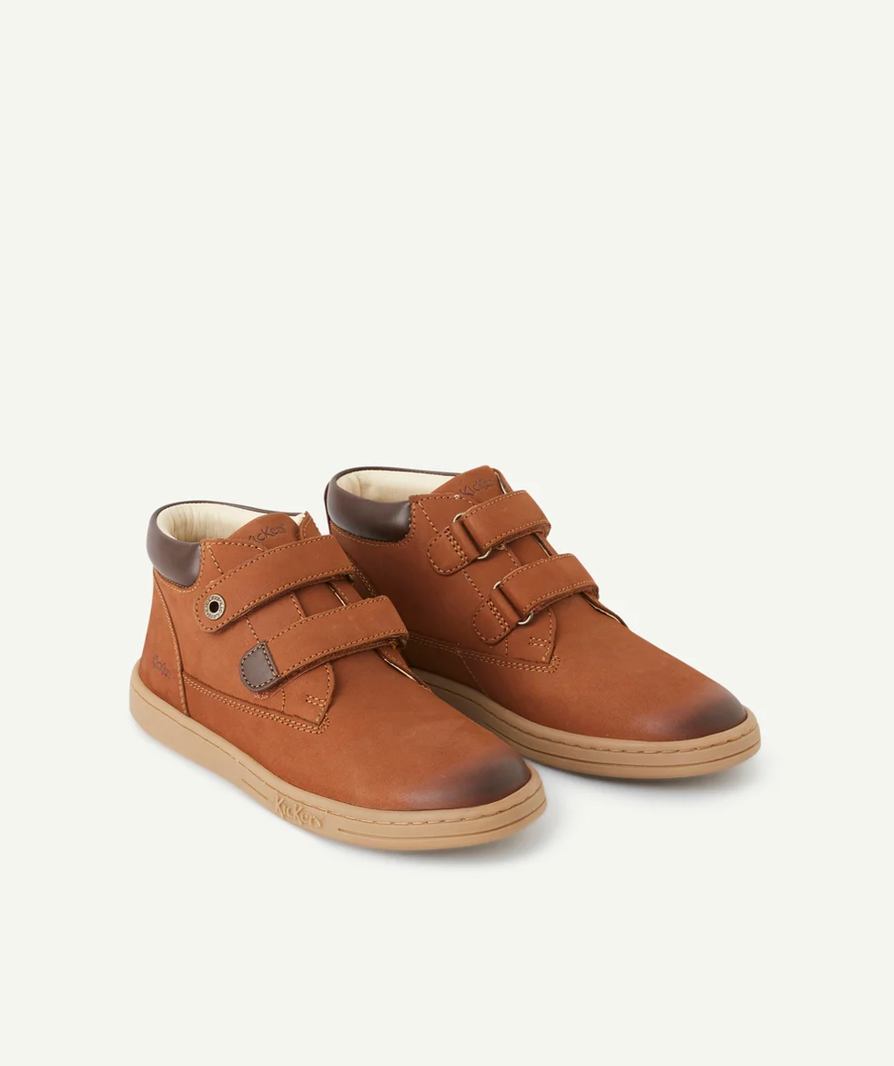 KICKERSCHAUSSURES TACKEASY GARÇON MARRON