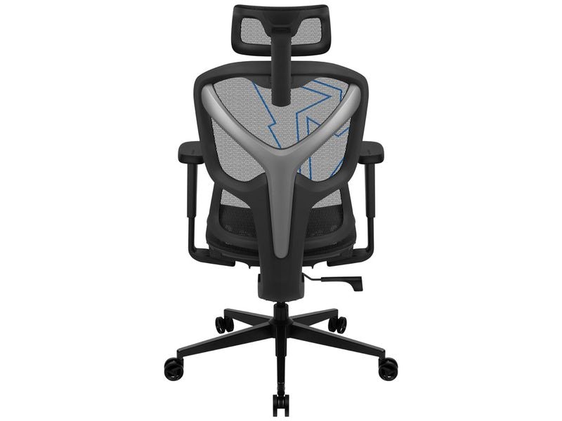 ThunderX3 Bürostuhl YTC-Mesh Racer Blau/Schwarz Ergonomischer Bürostuhl