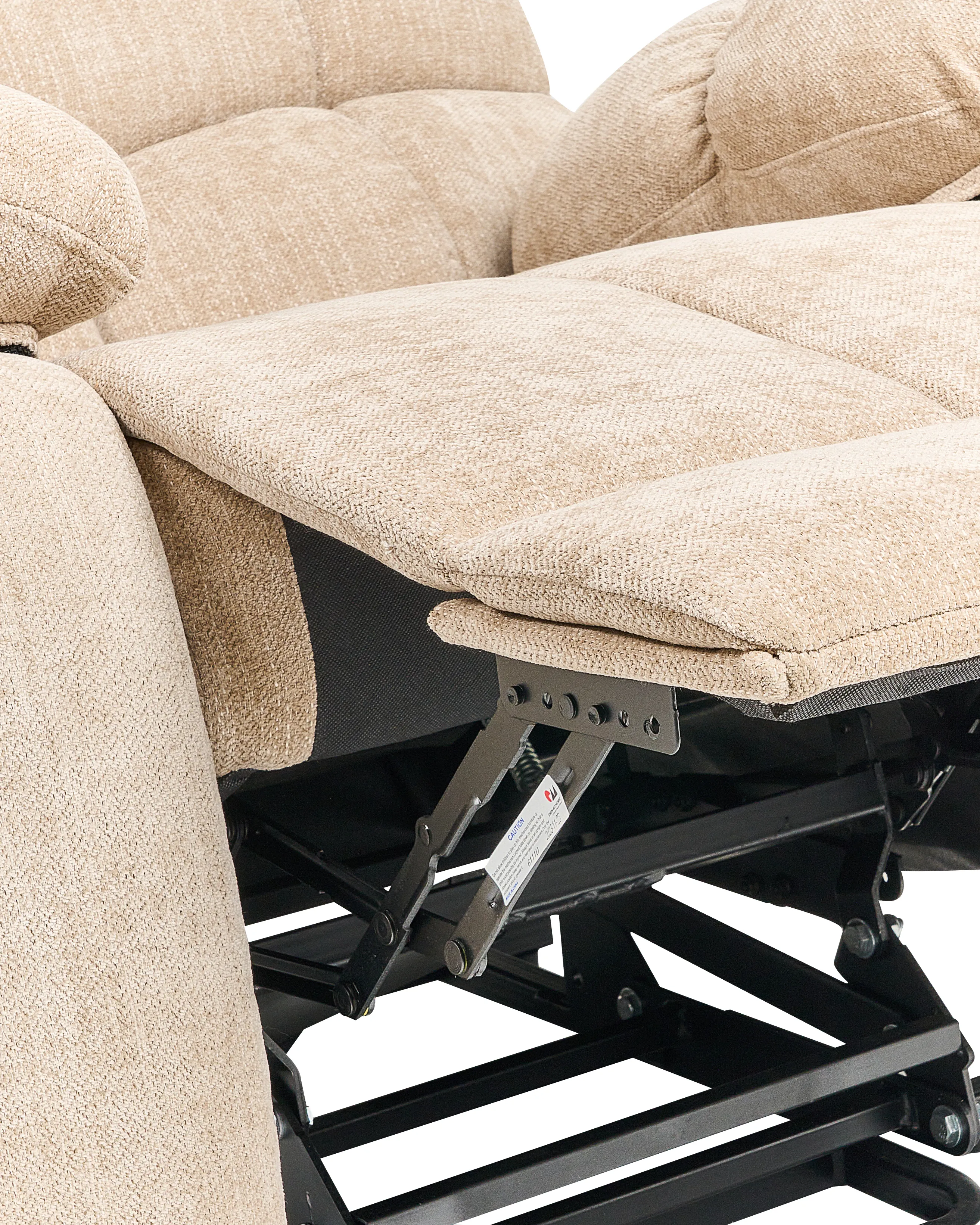 Elektrische relaxfauteuil ARES inclusief voetensteun Stof Beige
