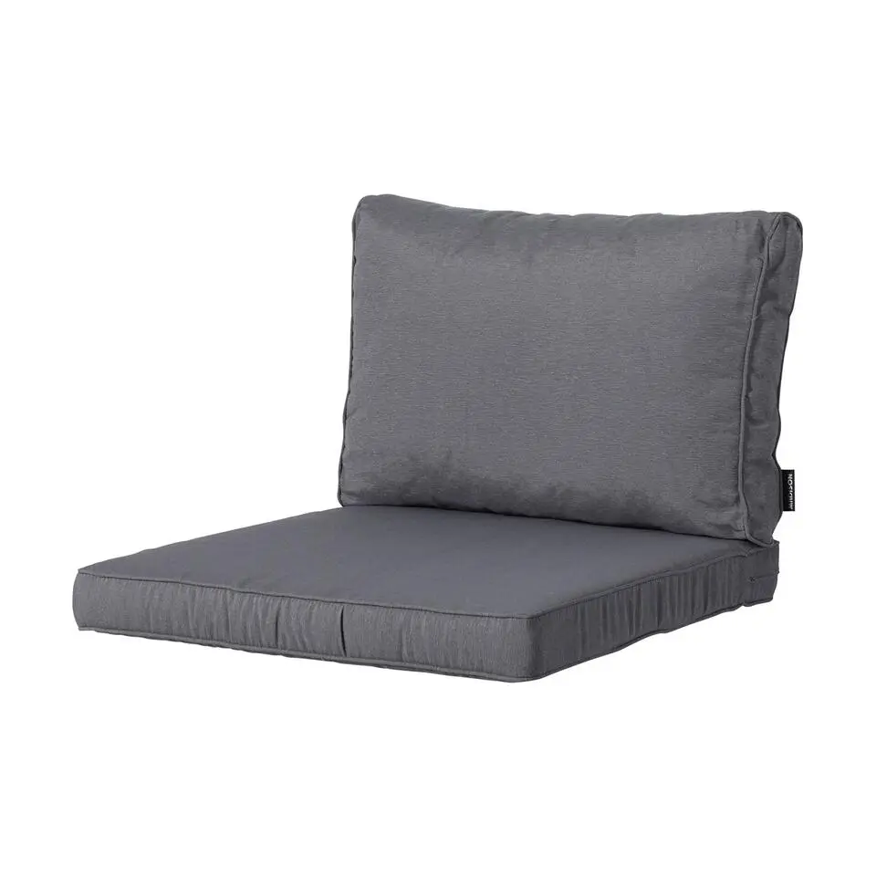 Madison - Lounge Rugkussen Panama grey - Ca. 40x60 cm - Set van 2