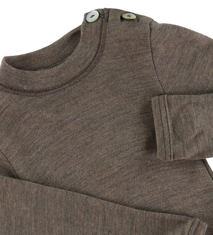 Engel Bluse - Wolle - Walnuss
