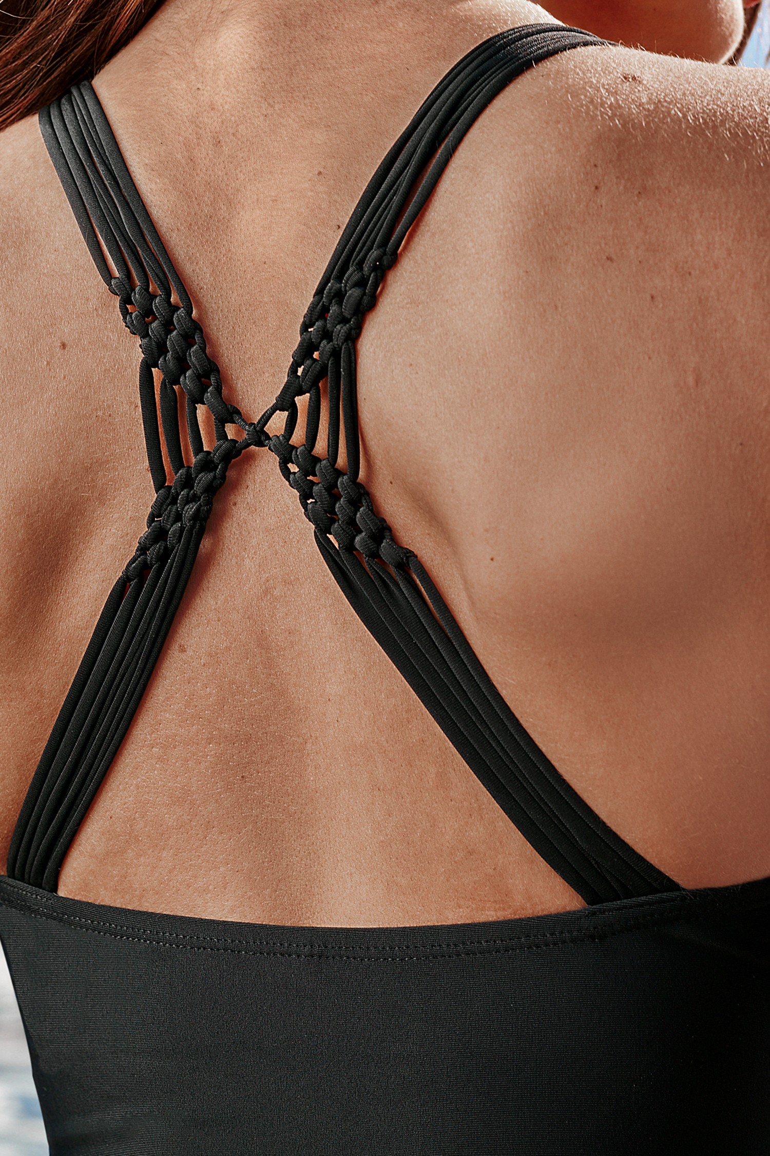 Maillot de bain une pièce ventre plat torsadé noir
