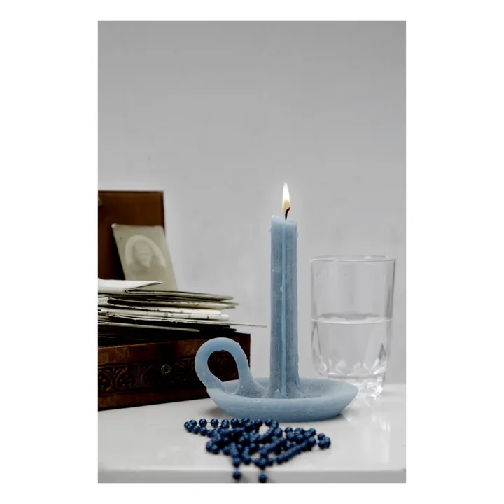 Ontwerpduo Bougie Tallow | Bleu pétrole