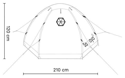 Tente d'Expedition 2/3 Personnes Samaya 2.5 Bleu