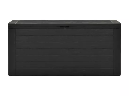 Boîte de rangement de jardin Anthracite 116x44x55 cm