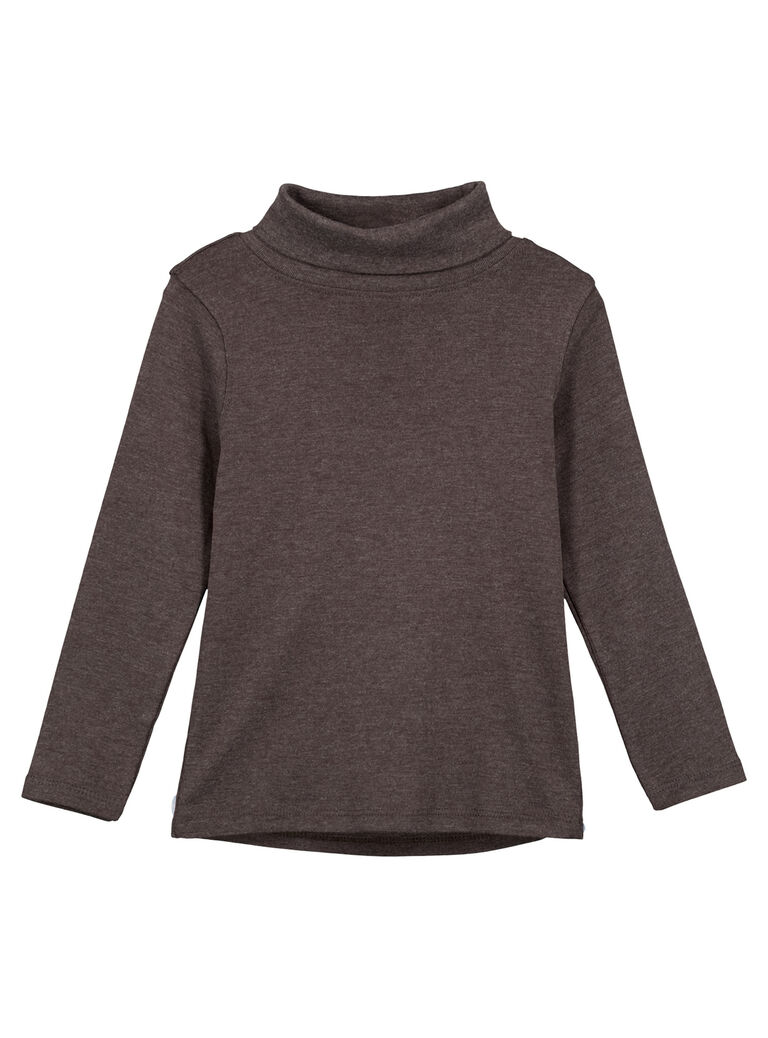 Sous pull en côtes Gris Anthracite