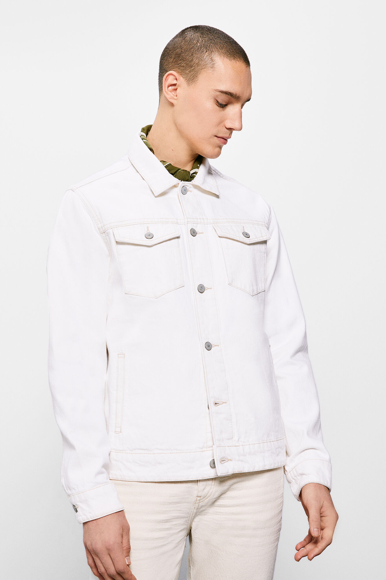 Jaqueta jeans - cor marfim