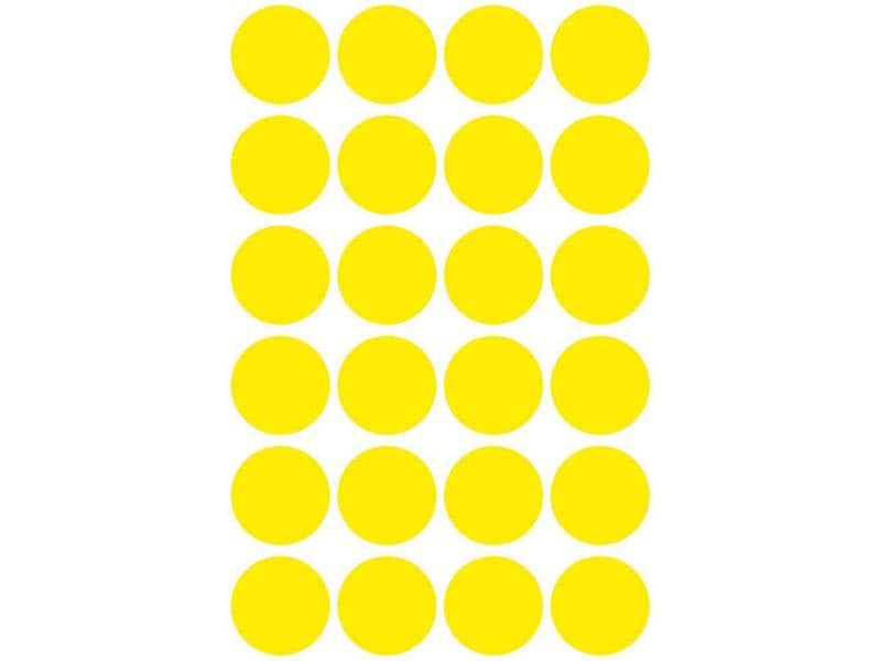 Avery Zweckform Klebepunkte 18 mm Gelb Markierungspunkte Sticker