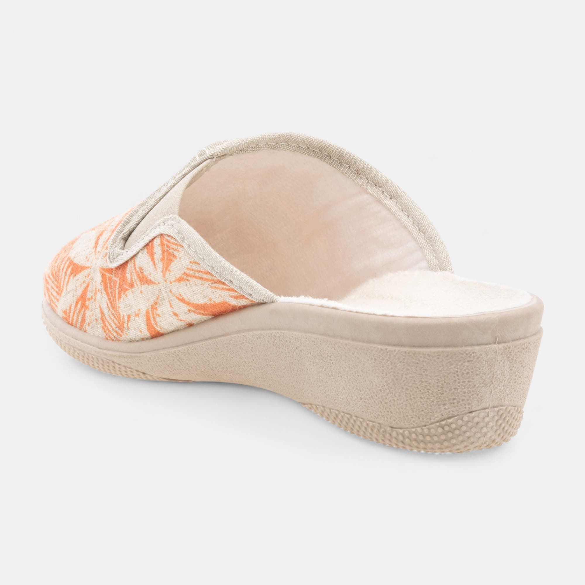 Pantoufles sabots Femme orange