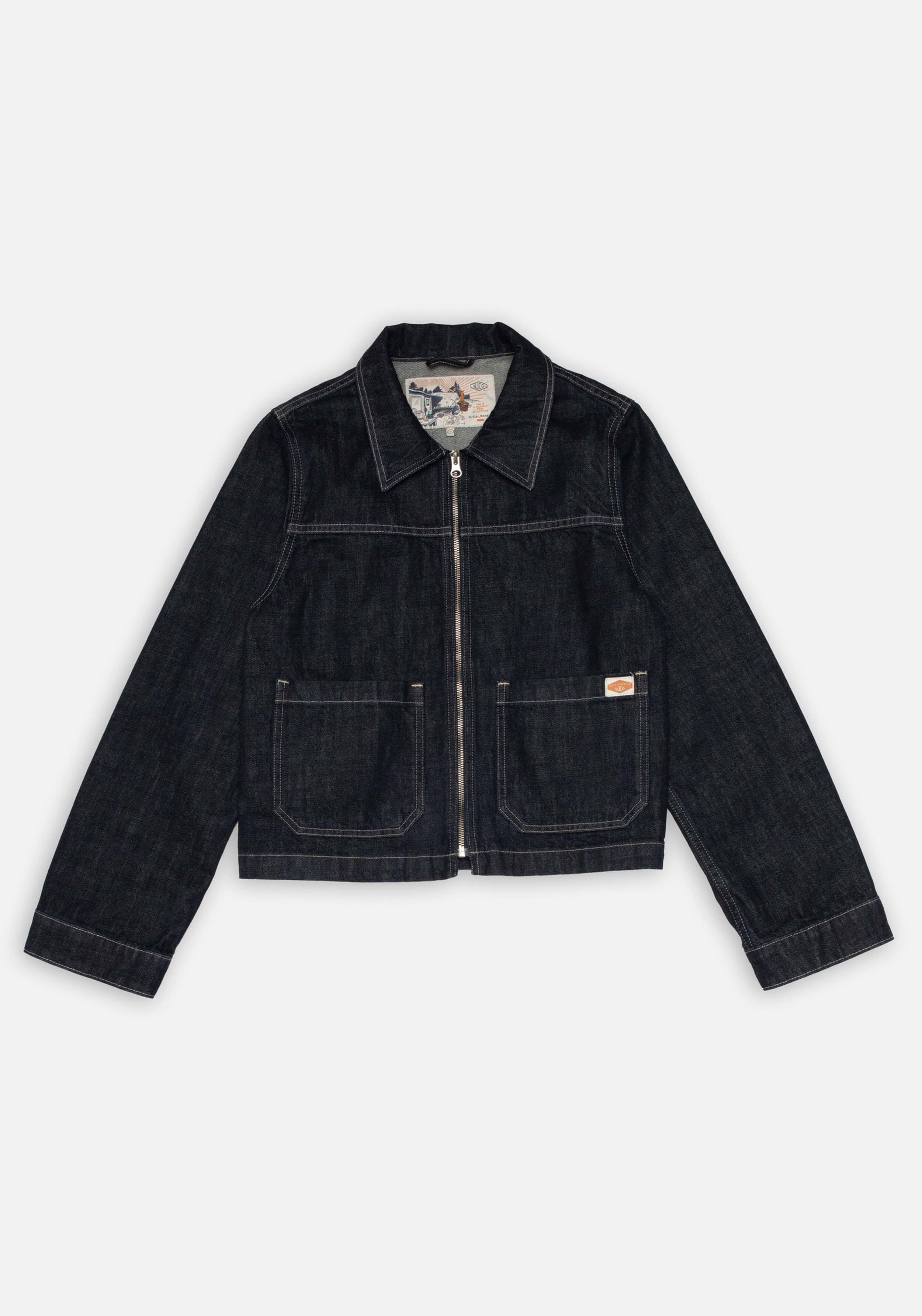 Nudie Jeans Jacke Anja Workwear Denim Jacket Dark Blue