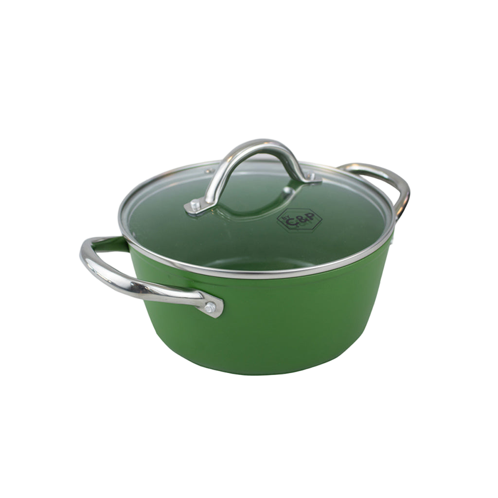 Go Green Kookpan met deksel 22 cm