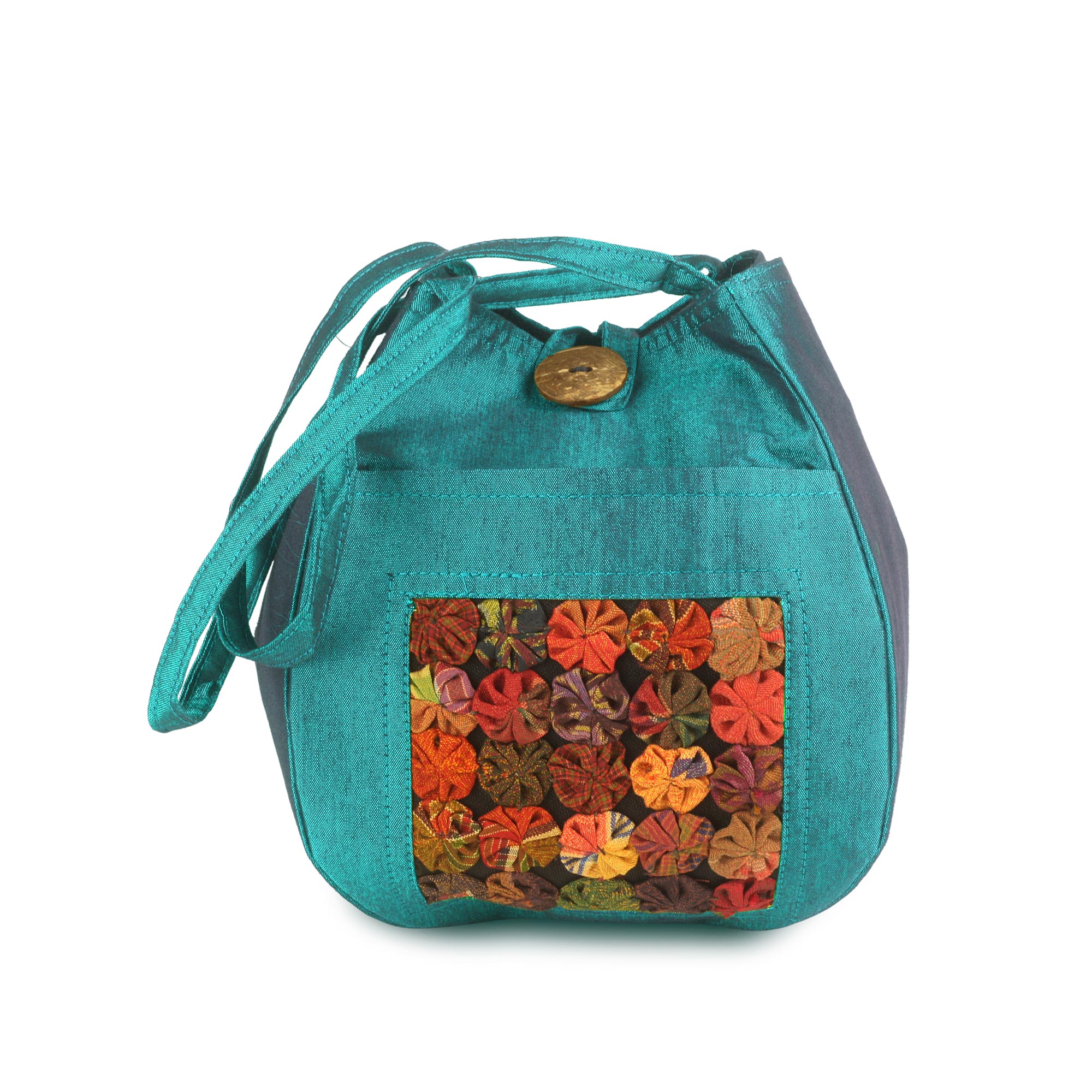 Papaya-Tasche, petrol, H 25 cm, B 15 cm, T 15 cm günstig bestellen