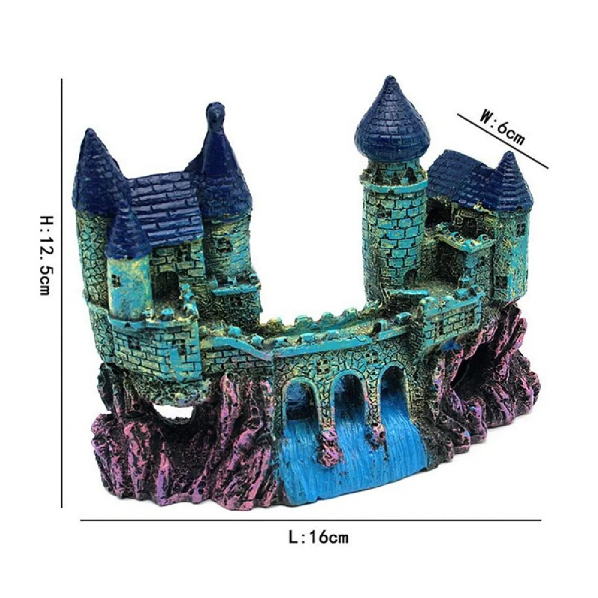 Universal Château Cascade Résine Aquarium