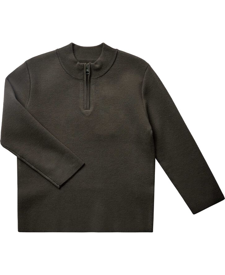 Magasin du Nord Collection Elon 2S junior half-zip knit Beetle