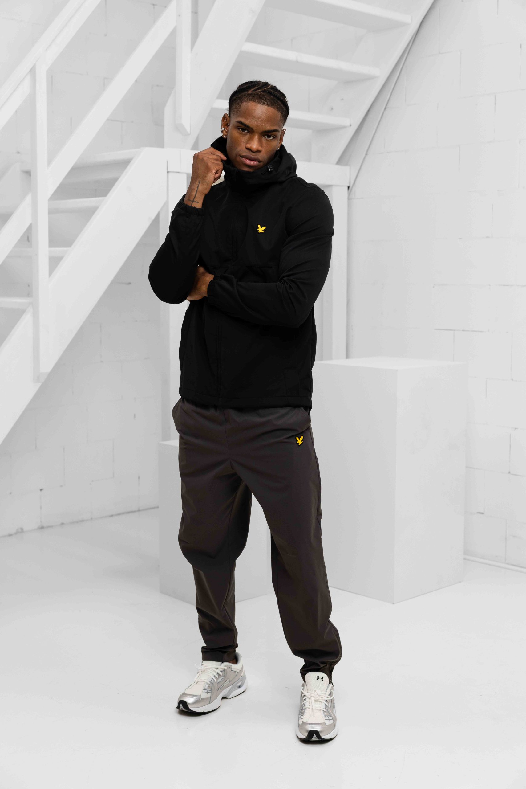 Lyle & Scott Softshell jas Heren Zwart