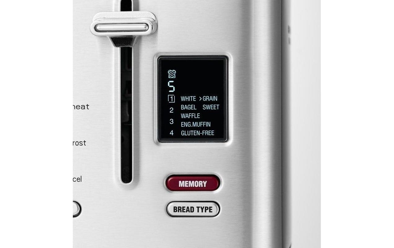 Toaster Flex Typ 8004 Silber<br>Individuell einstellbarer Toaster für verschiedene Sorten Brot und Gebäck