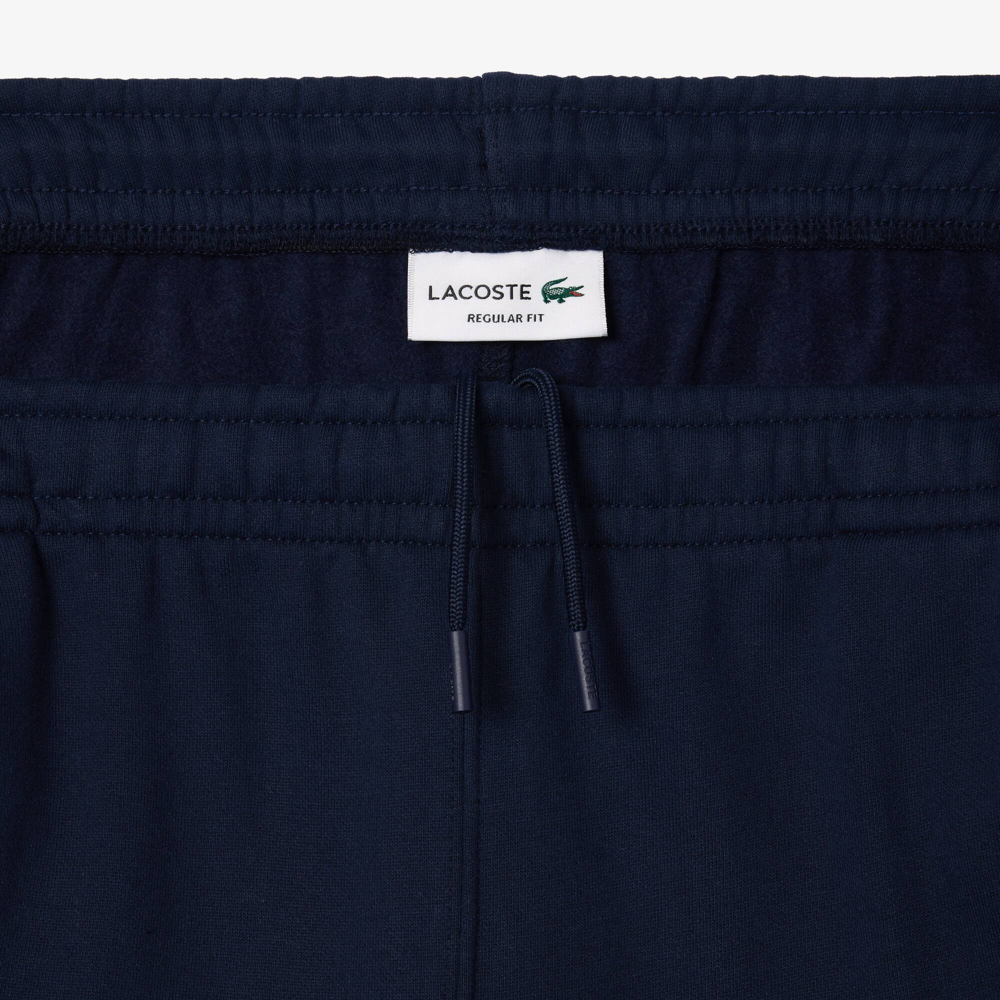 Jogging-Shorts aus Fleece mit Logostreifen Bermudas - Blau - Lacoste - Herren