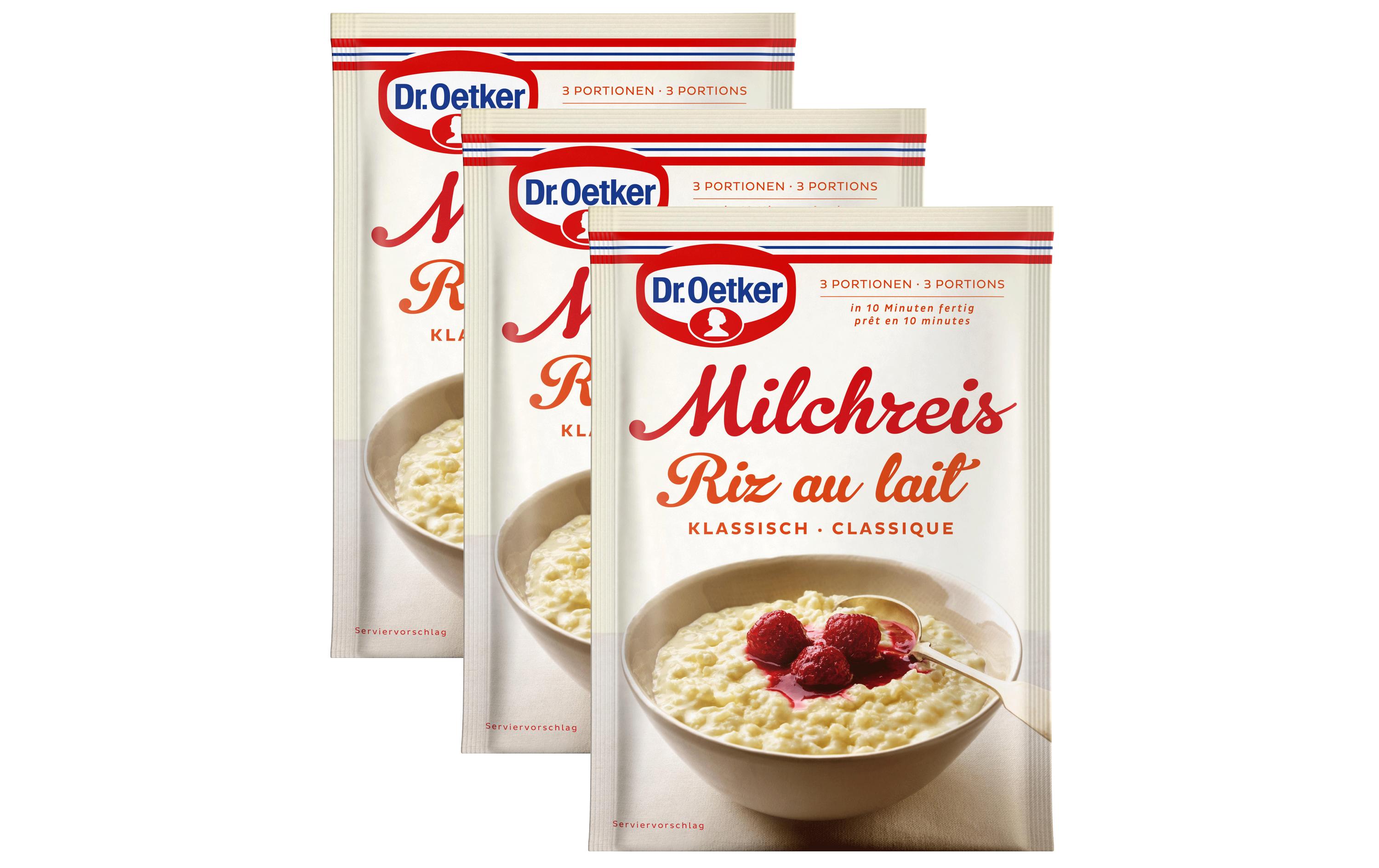 Milchreis klassisch 3 x 125 gKlassischer Instant-Milchreis