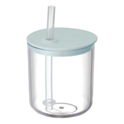 Kinto Tasse avec paille Bonbo | Bleu gris