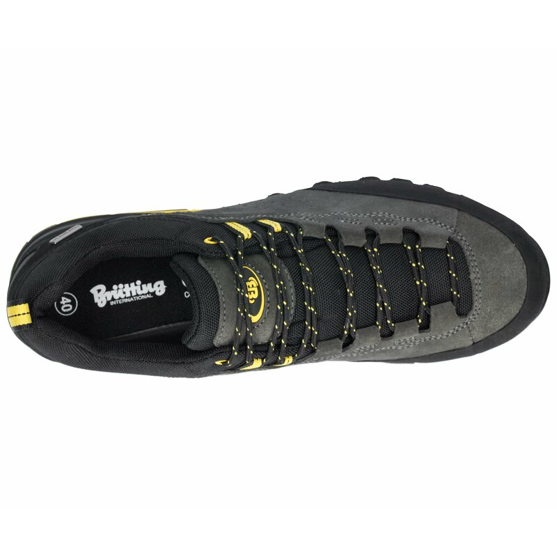 Brütting Makalu grijs met gele heren wandelschoenen