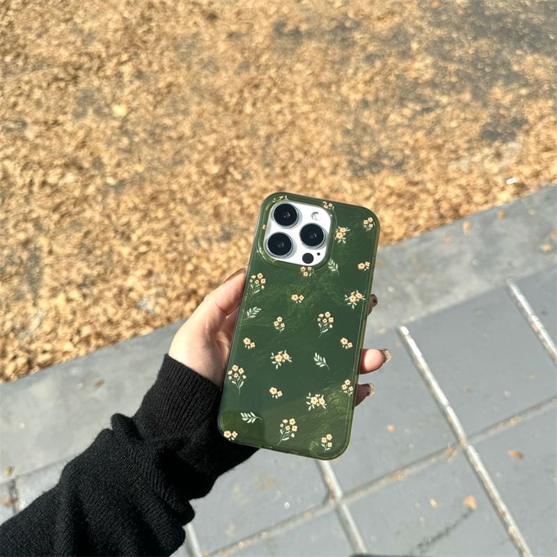 Elliure - Bloemen telefoonhoesje - iPhone 16 Pro Max / 16 Pro / 16 Plus / 16 / 15 Pro Max / 15 Pro / 15 Plus / 15 / 14 Pro Max / 14 Pro / 14 Plus / 14 / 13 Pro Max / 13 Pro / 13 / 13 Mini