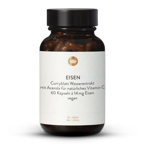 Sunday Natural Products  EISEN plus Vitamin C PFLANZLICH 14 mg