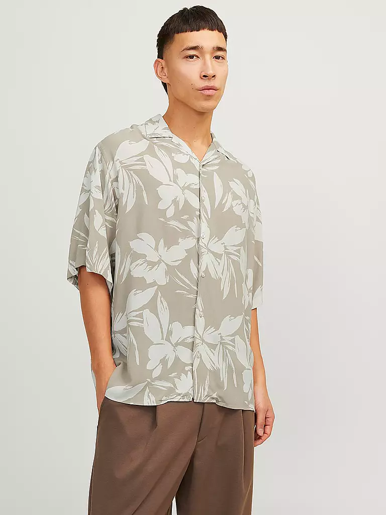 JACK & JONES Hemd Regular Fit JJEJEFF beige