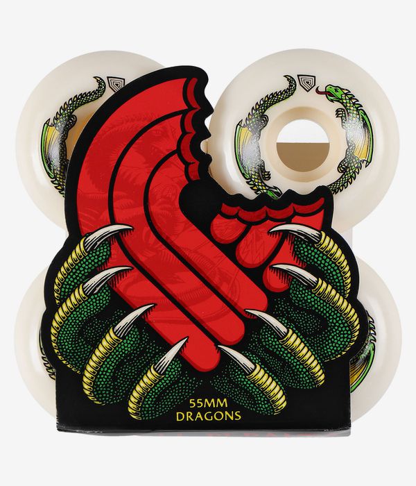 Powell-Peralta Dragons V6 Wide Cut Rollen (offwhite) 55 mm 93A 4er Pack