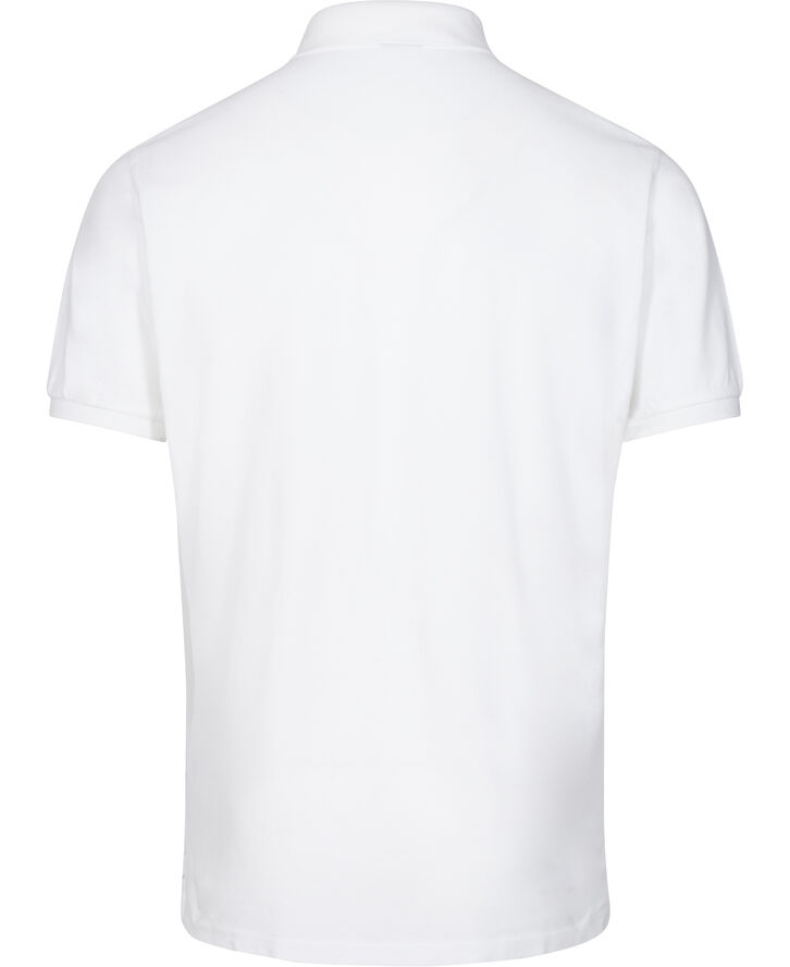 Polo Ralph Lauren Custom Slim Fit Mesh Polo Hvid