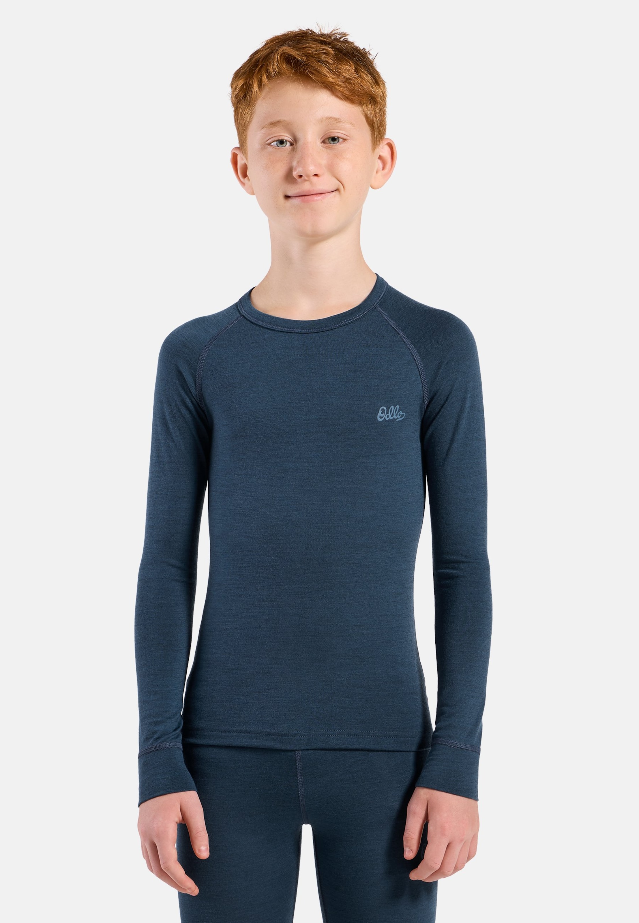 Natural Merino 200 Base layer Set in blue wing teal - blue ashes