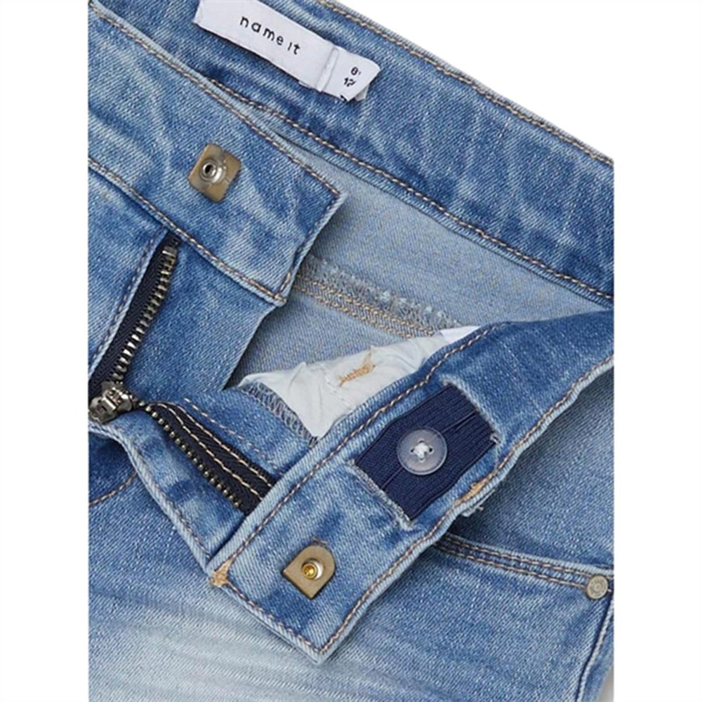 Medium Blue Denim Salli Slim Denim Shorts Noos