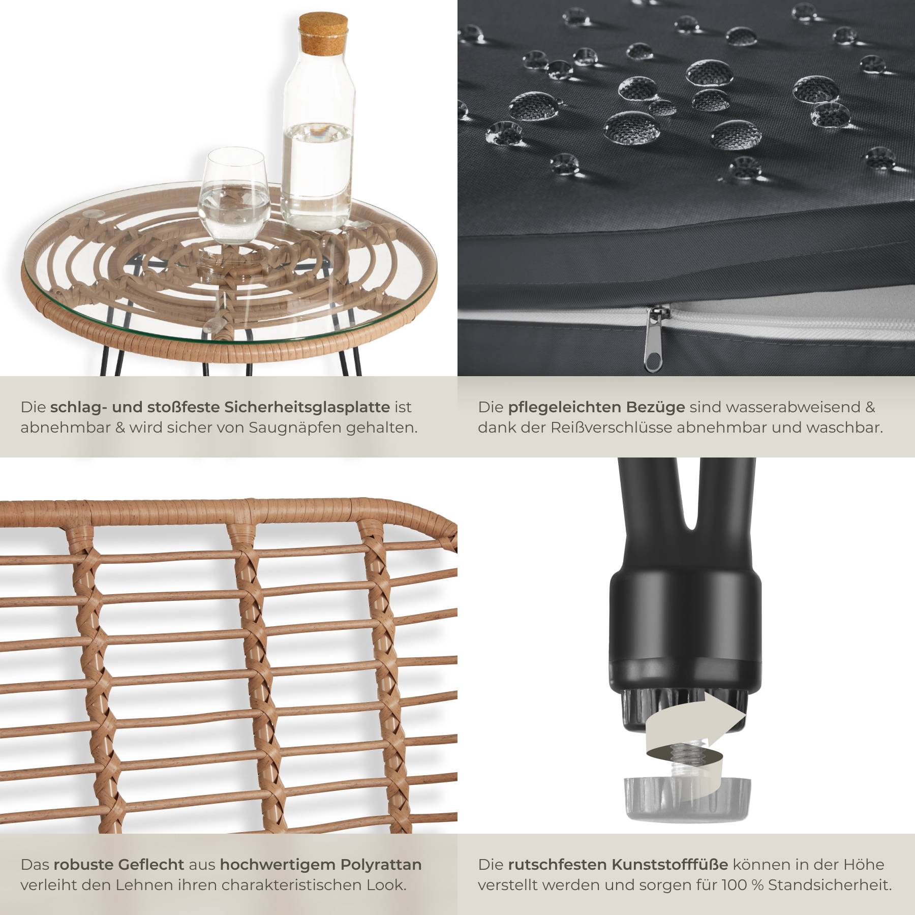 Rattan Sitzgruppe Molfetta