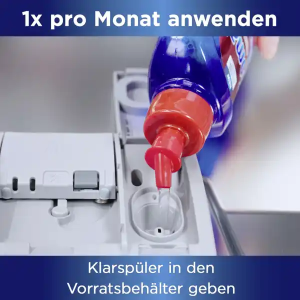 Klarspüler mit Extra-Trocken-Effekt