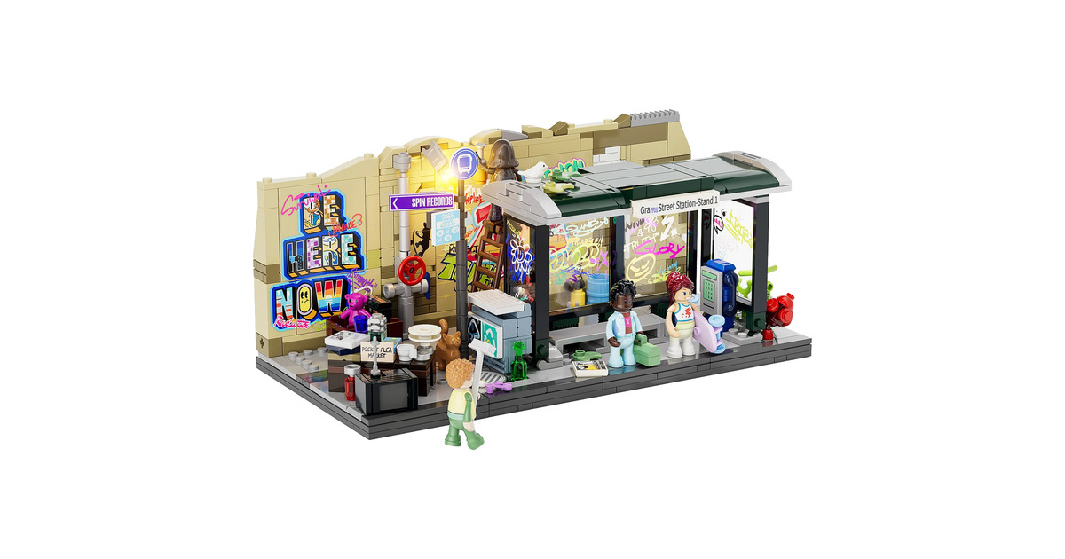 LumibricksStreet Fusion - Graffiti Bus Stop Constructiespeelgoed  (F9066)