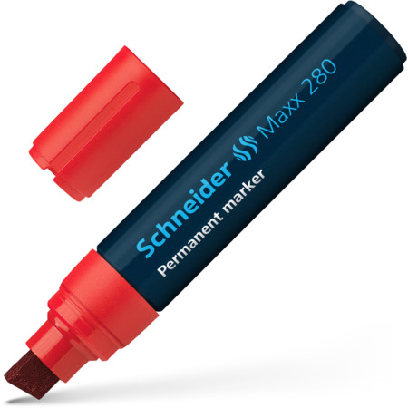 Schneider Maxx 280 Permanent-Marker - rot - 4+12 mm