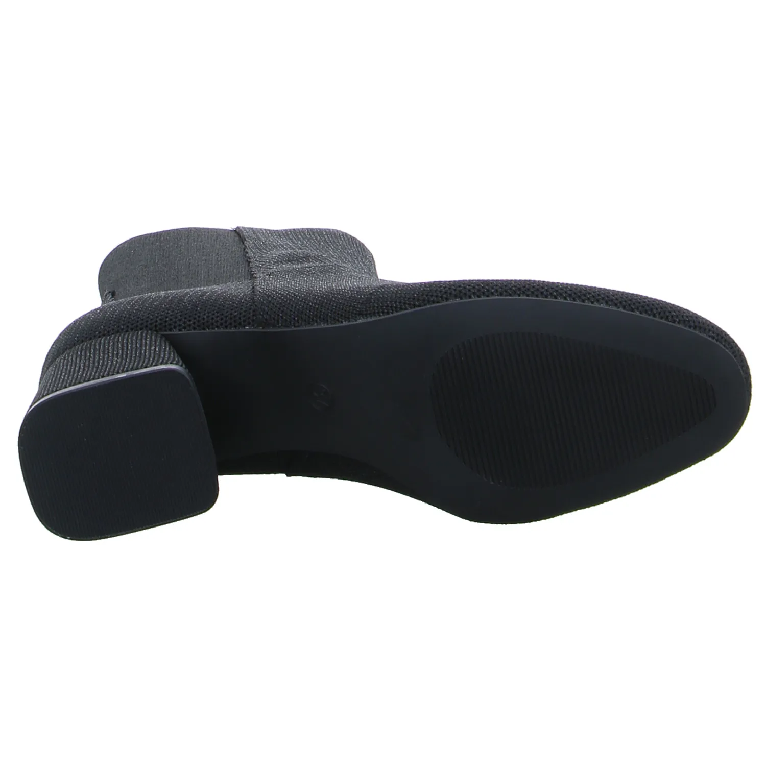 LA STRADA Stiefelette Schwarz Textil