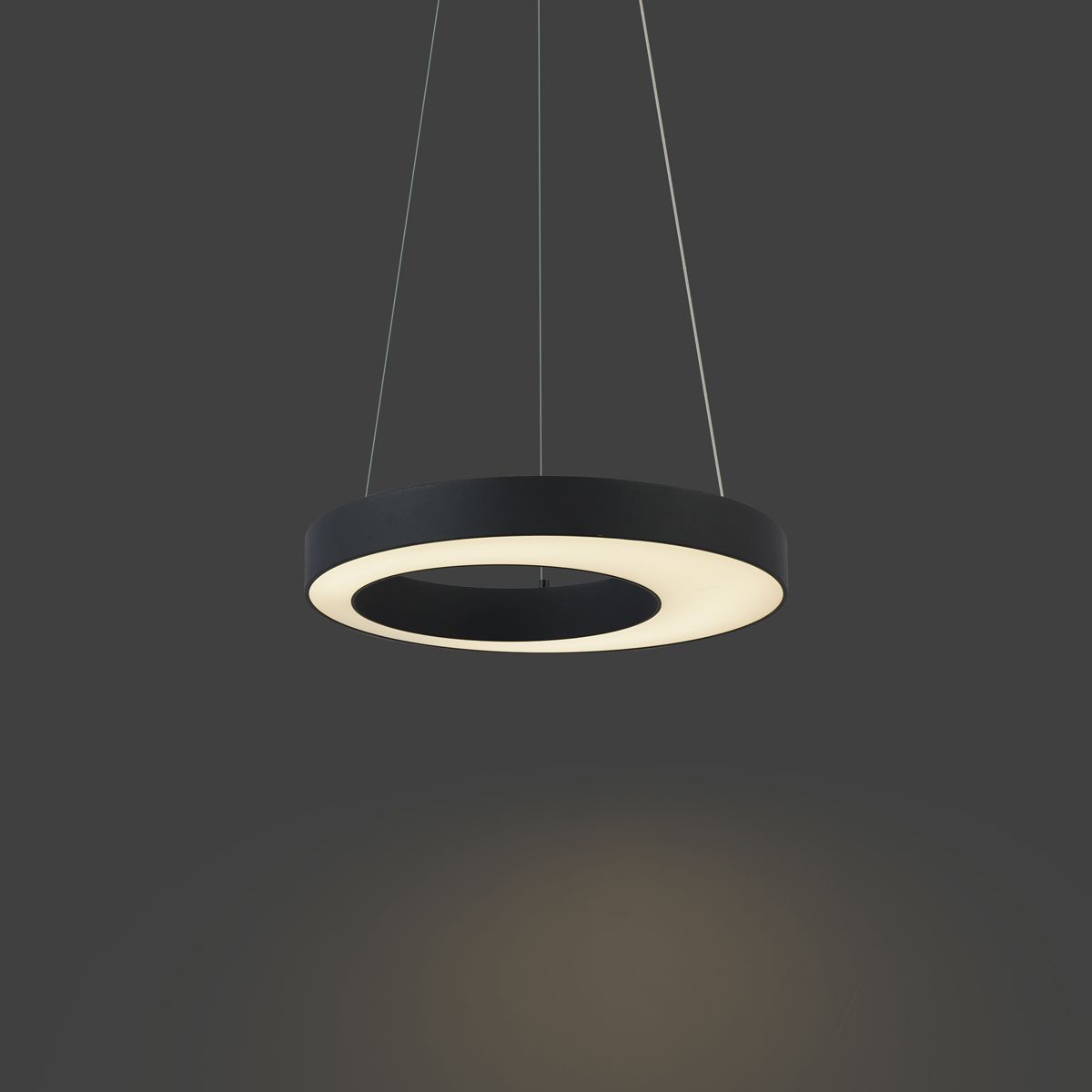Moderne hanglamp zwart 50cm incl. LED 3-staps dimbaar - Organici