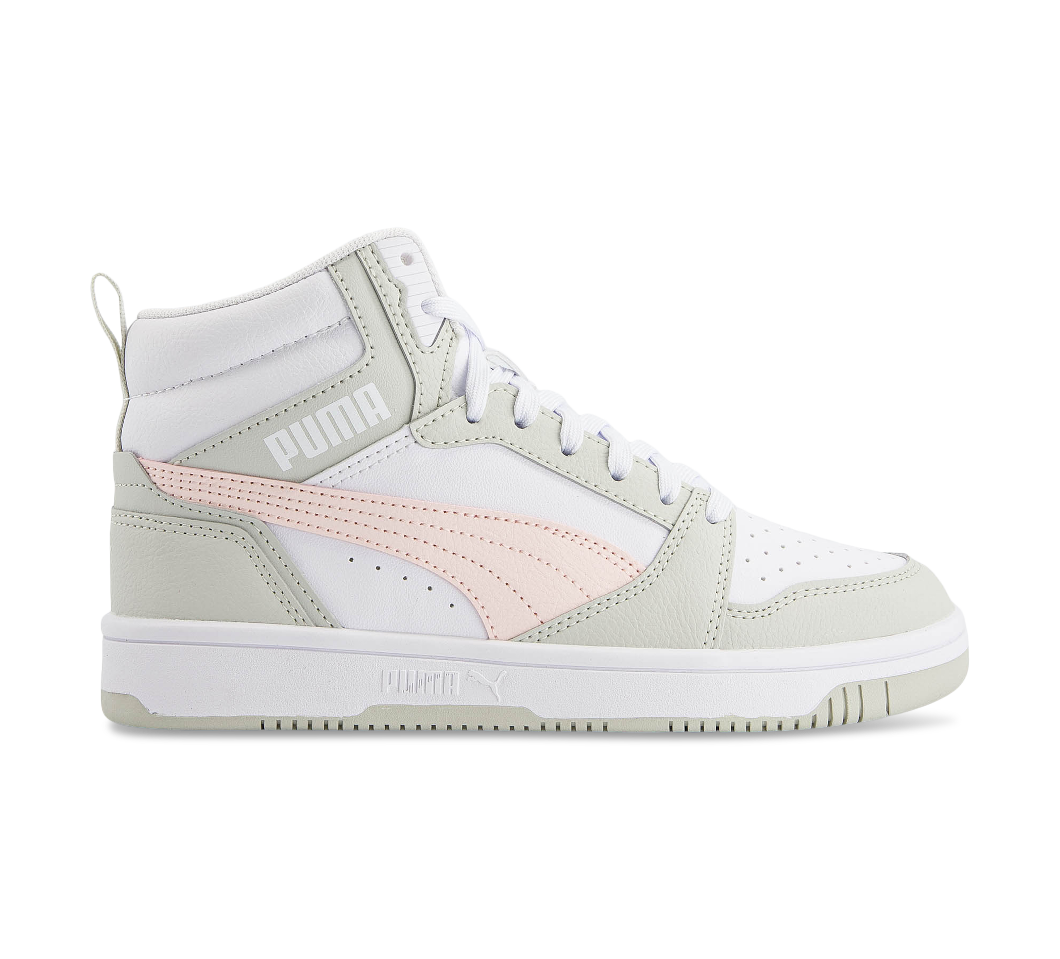 Puma Rebound V6 Mid Jr weiss