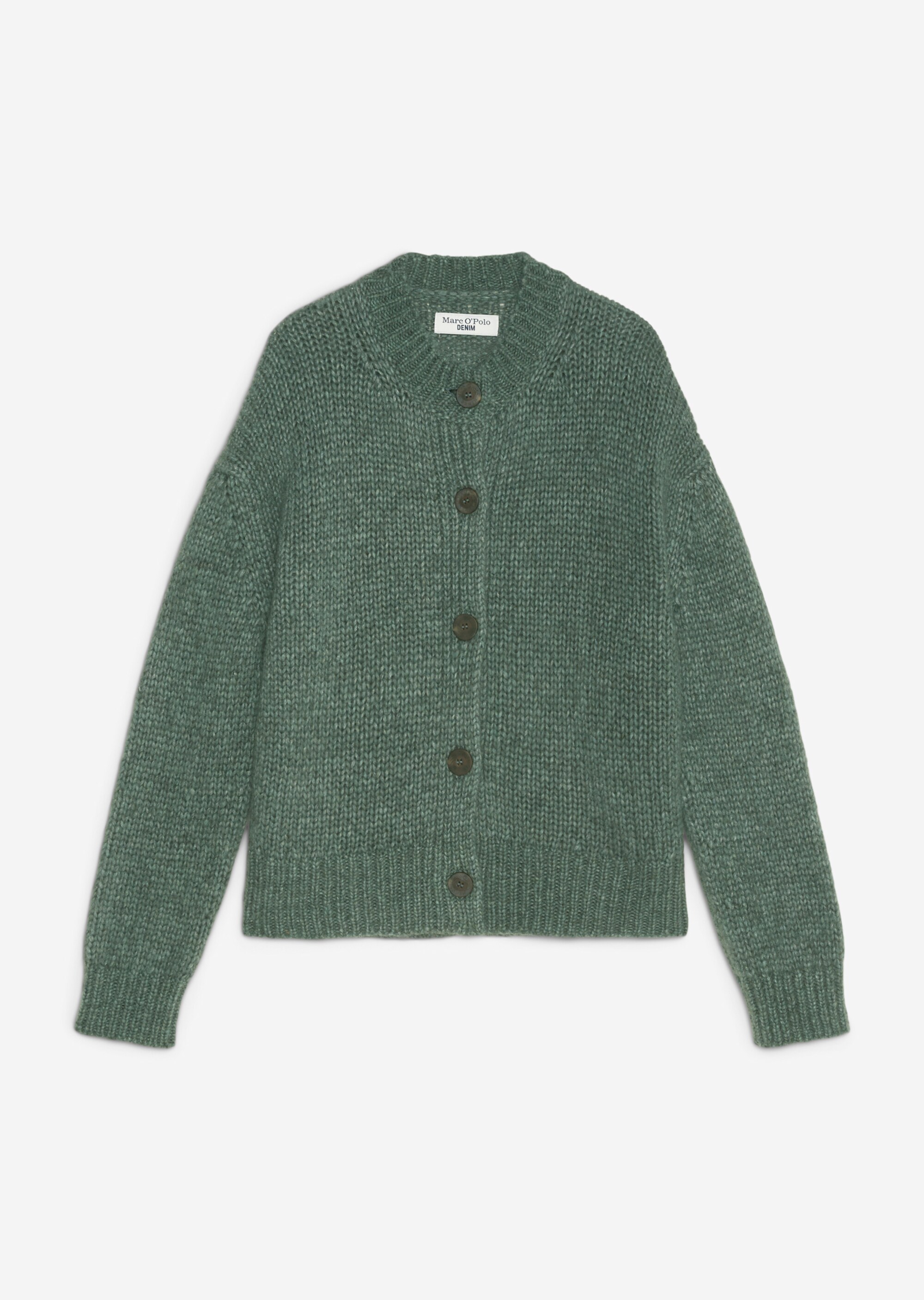 Softer Rundhals-Cardigan cropped aus kuscheligem Garn-Mix