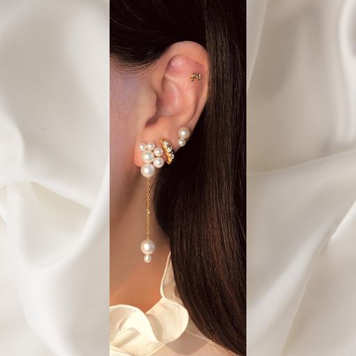 The Earring Shop Sirene Ørering, Guld-Venstre