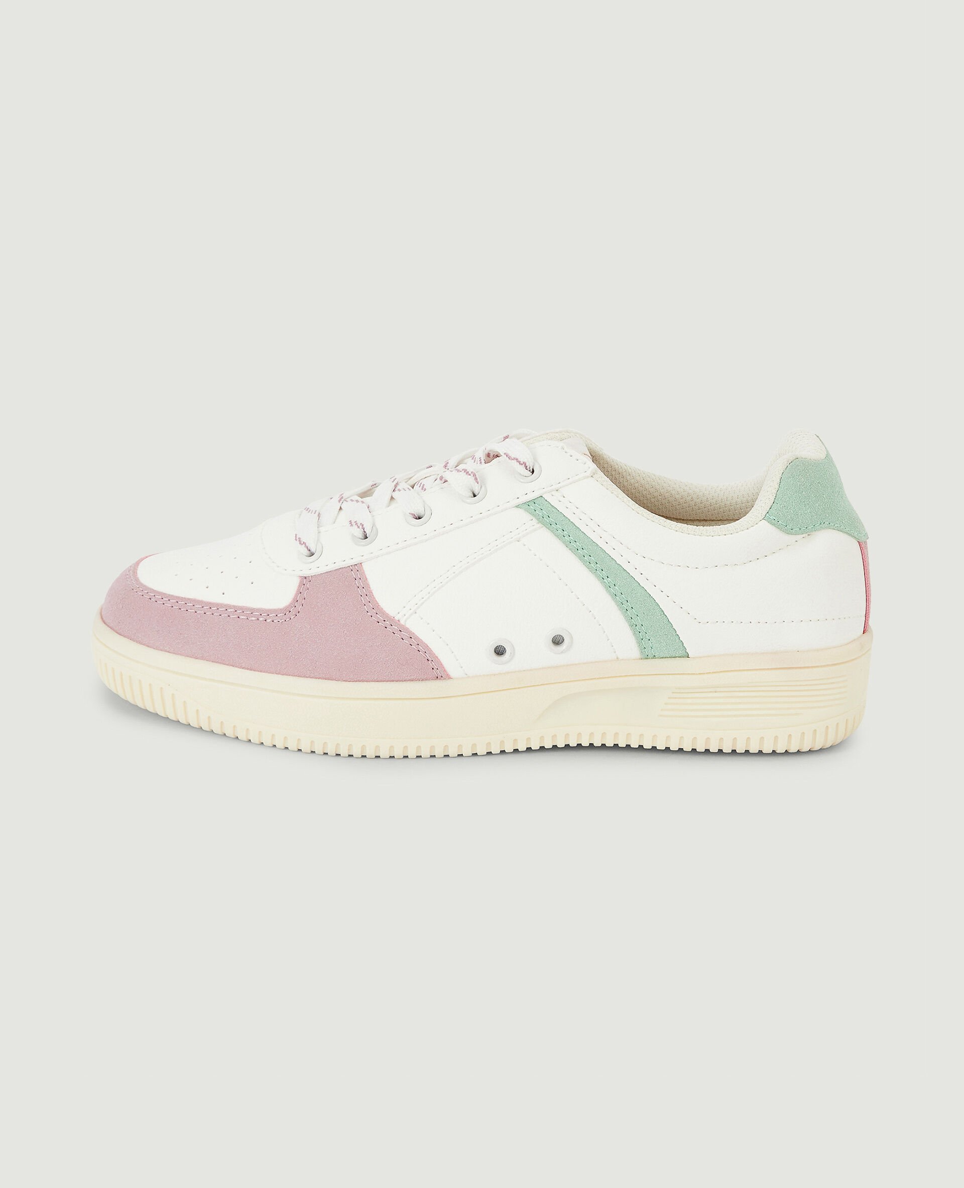 Sneakers bi-matière - Lilas