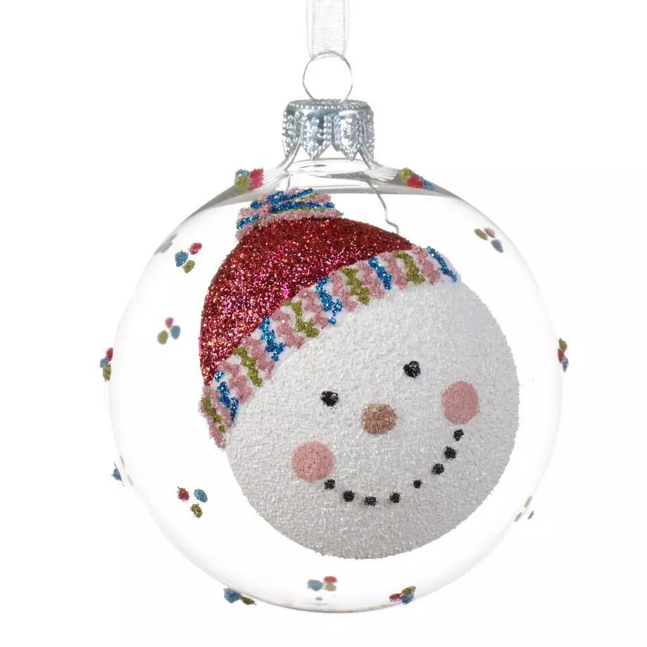 Lot de 6 boules de Noël (D80 mm) en verre Nouy Transparent