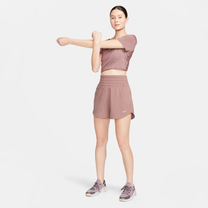 Nike Dame Shorts Dri-Fit Ultra High-Waisted Brief Lined Shorts Rød