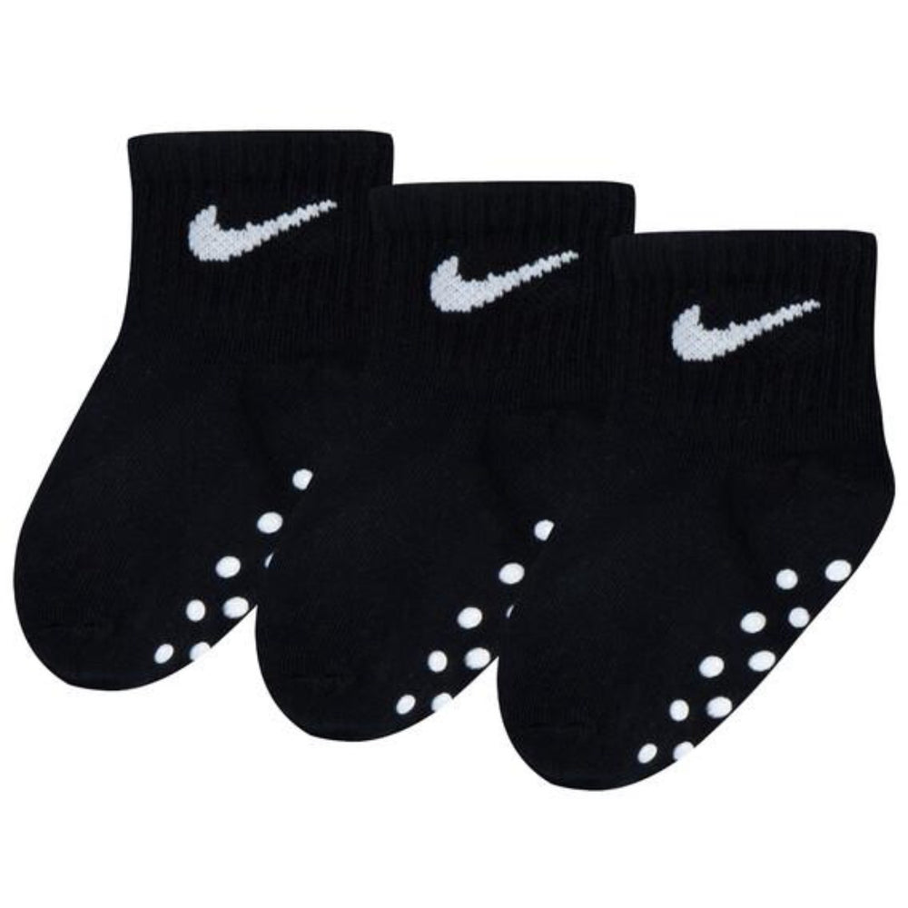Køb NIKE Multi/Black Core Swoosh Gripper 3-Pak Strømper
